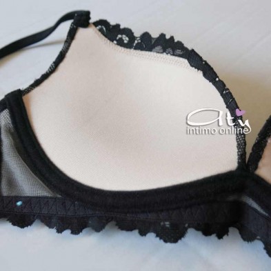 Push-up graduato reggiseno senza ferretto in pizzo romantic Infiore 5011