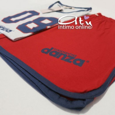 Pigiama da donna sportivo Dimensioni Danza con shorts DD20187