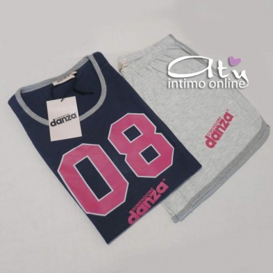 Pigiama da donna sportivo Dimensioni Danza con shorts DD20187