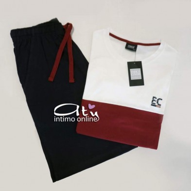 Completo estivo da uomo EA2038 Sport Homewear Enrico Coveri intimo