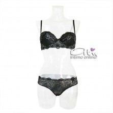 Jadea intimo donna Chic balconetto e slip Cleopatra pizzo a 2 toni 4249