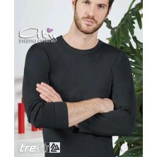 Maglia in cotone felpato manica lunga Trevi uomo Pack. 3Pz