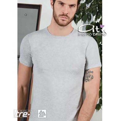 Maglietta uomo in fresco cotone manica corta Trevi Pack. 6Pz