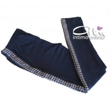 Jadea leggings autunnale con fantasia optical elegante per bambina