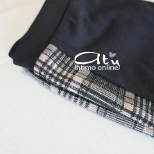 Jadea leggings autunnale con fantasia scozzese per bambina