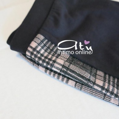 Jadea leggings autunnale con fantasia scozzese per bambina