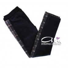 Jadea leggings autunnale con fantasia scozzese per bambina