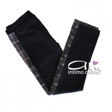 Jadea leggings autunnale con fantasia scozzese per bambina