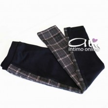 Jadea leggings autunnale con fantasia scozzese per bambina