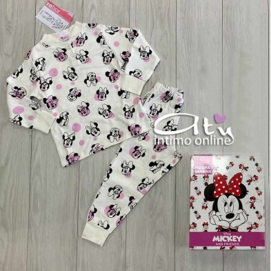 Pigiama Topolina Disney bimba 3-10 anni bolle - pigiami bambina