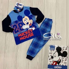 Pigiama Mickey Mouse bimbo 3-7 anni azzurro o grigio pigiami bambino disney