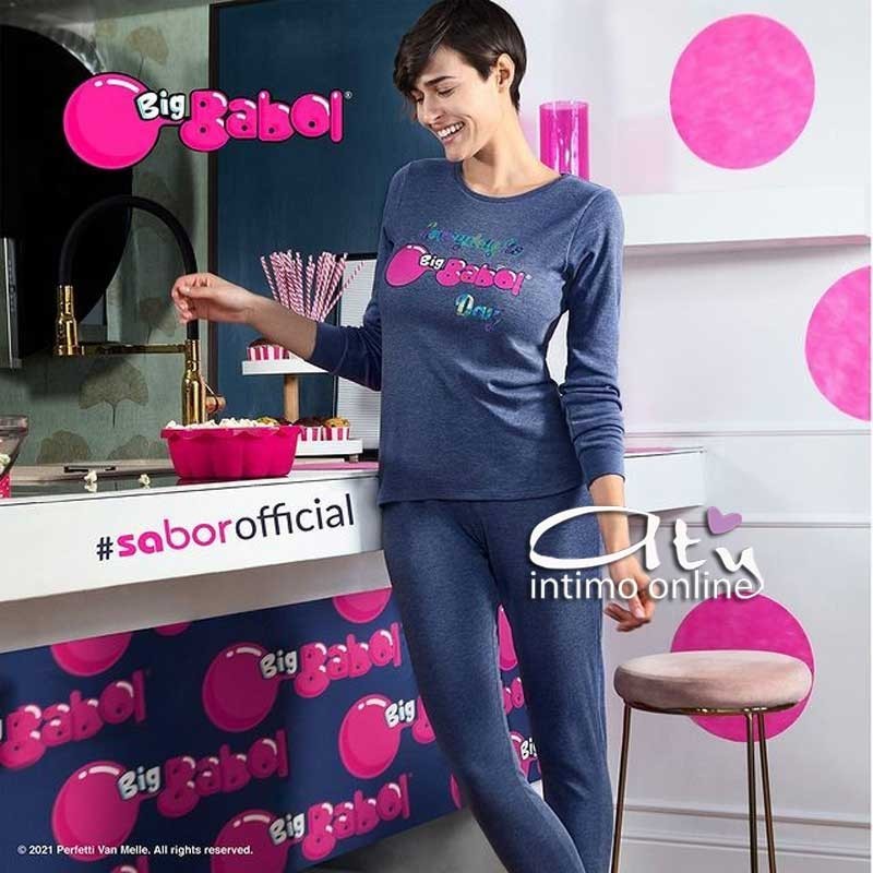 Pigiama invernale Big Babol da donna stampa cangiante