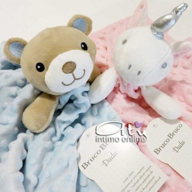Peluche doudou neonato per dormire Ellepi bimbo e bimba