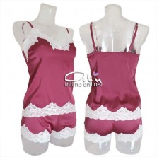 Set lingerie in microfibra top + pantaloncino Pura Luxury intimo donna