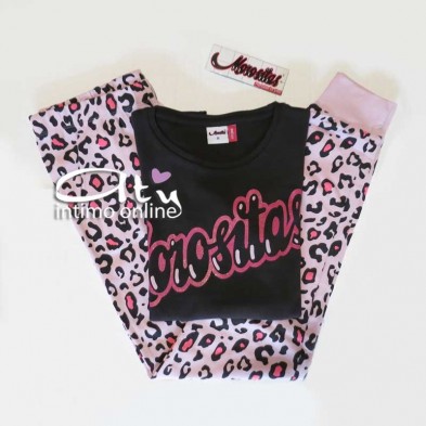 Pigiama invernale donna Morositas Leopardato