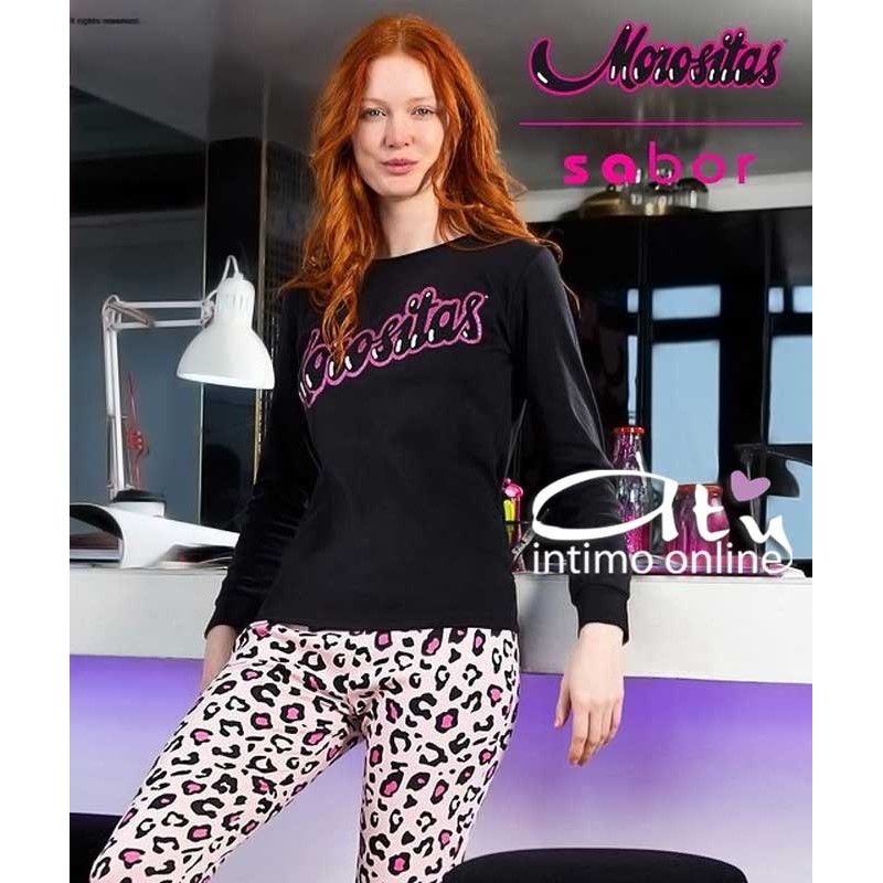 Pigiama invernale donna Morositas Leopardato