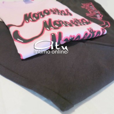 Pigiama invernale da donna Morositas rosa chiaro