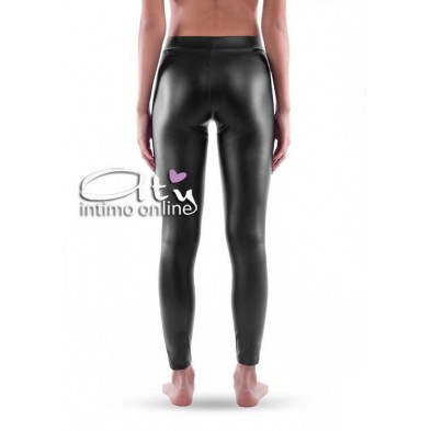 Leggings scritta rilievo Eletta Milano pelle