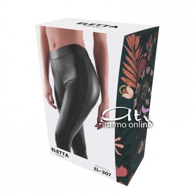 Leggings scritta rilievo Eletta Milano pelle