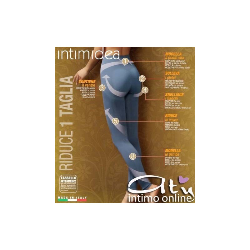 Legging contenitivo compressione forte Intimidea ORO 610110