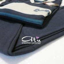 Pigiama Coveri uomo Sport blu con dettagli ottanio