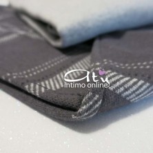 Pigiama Coveri EP2073 Tartan antracite caldo e soffice
