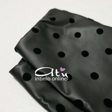 Leggings felpato a pois effetto pelle Legwear Love and Bra