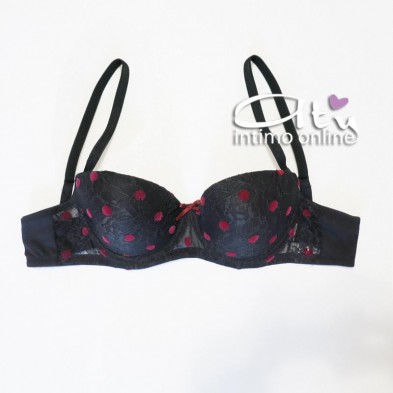 Jadea Chic balconetto e slip Atena pizzo floccato