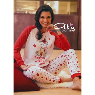 Pigiama Dimensioni Danza invernale Natalizio Warm Wishes pantalone stellato