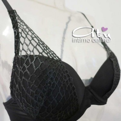 Lormar completo donna con reggiseno vela + mutandina intima brasiliana