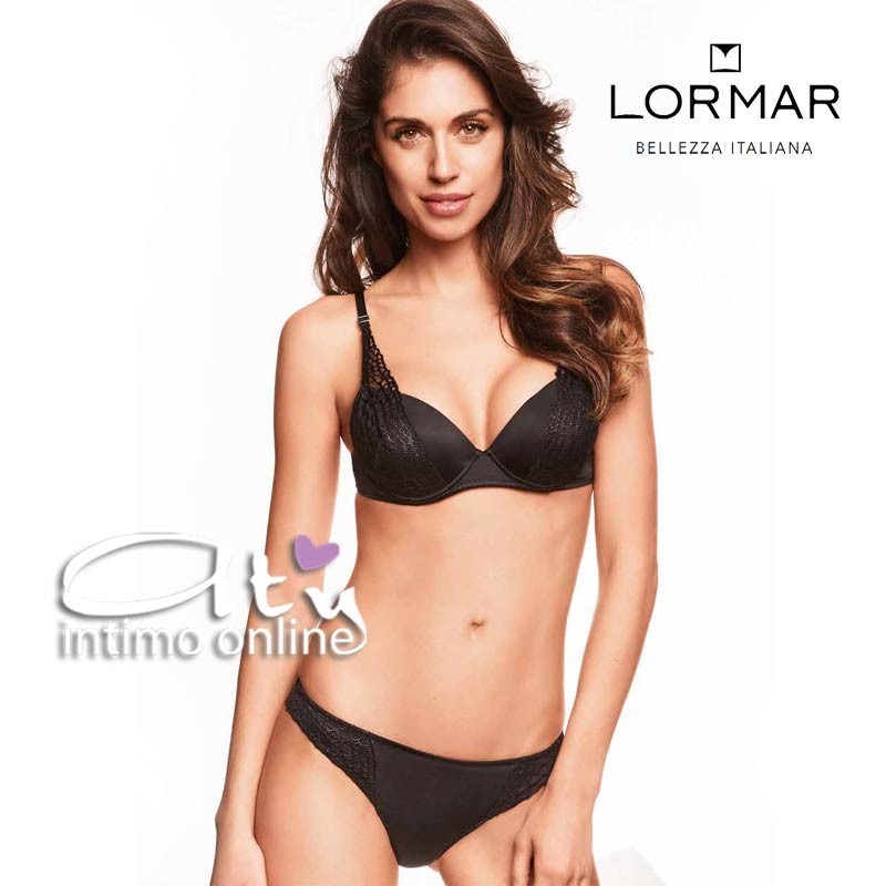 Lormar completo donna con reggiseno vela + mutandina intima brasiliana