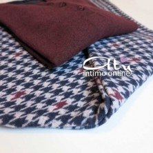 Pigiama invernale da donna in Punto Milano Crema o Vinaccia