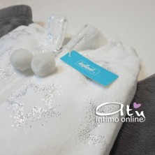 Pigiama invernale donna Infiore La Nuit panna o rosa Sparkle