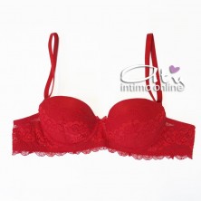 Jadea intimo Christmas balconcino e culotte sexy rossa