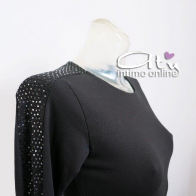 Jadea girocollo Giunone con inserto luminoso paillettes