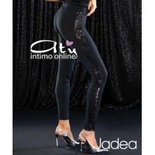 Jadea leggings inserto laterale paillettes Galà