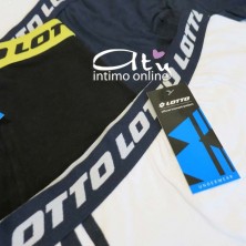 Tris Boxer uomo Lotto Sport doppia riga e marchio