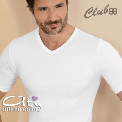 maglia intima Scollo a V maglia uomo felpata 420007 Club88