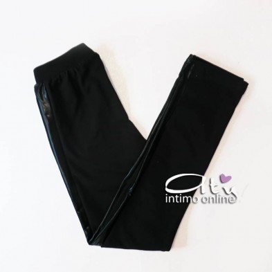 Jadea leggings estivo bambina 3/4 anni 13/14 anni con fianco lucido