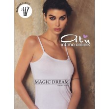 Canottiera intima donna spalla stretta in Bamboo Smeraldo