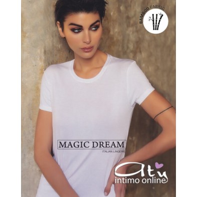 Maglia intima donna mezza manica in Bamboo Acquamarina MagicDream