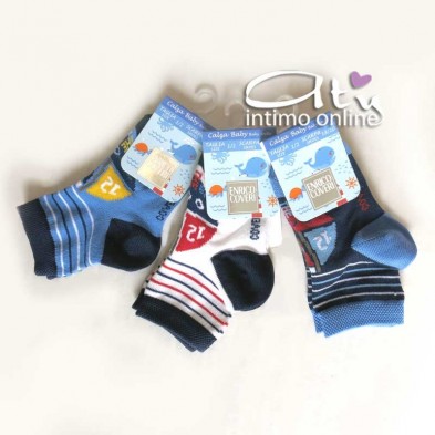 Calzino in cotone bambino Estivo Coveri con cagnolino su barca