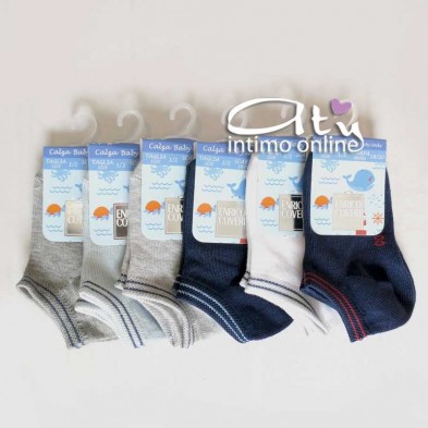 Calzini bambino pedulino in cotone Estivo Coveri Pack 3 PZ