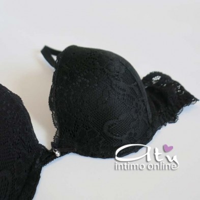 Reggiseno Push-up in pizzo fiori coppa Gel SièLei intimo Allure