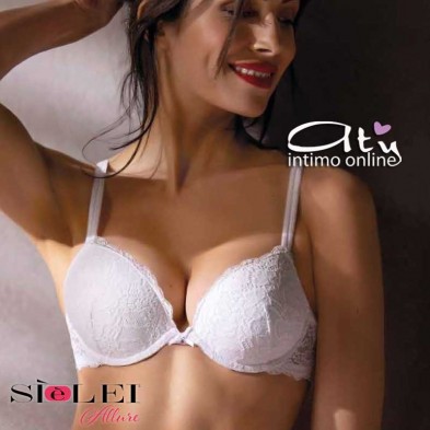 Reggiseno Push-up in pizzo fiori coppa Gel SièLei lingerie donna Allure