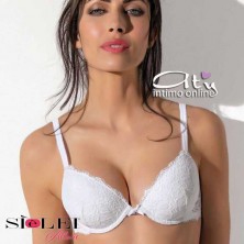 Reggiseno Push-up in pizzo fiori coppa Gel SièLei lingerie donna Allure