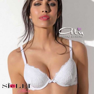 Reggiseno Push-up in pizzo fiori coppa Gel SièLei lingerie donna Allure