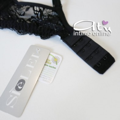 Reggiseno balconetto in pizzo fiori SièLei intimo Allure coppa liscia