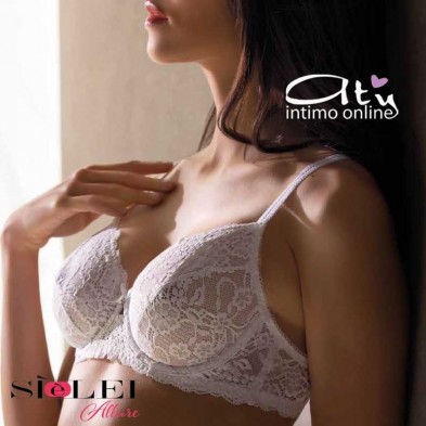 Reggiseno francese con ferretto in pizzo fiori SièLei  intimo Allure Coppa B - C