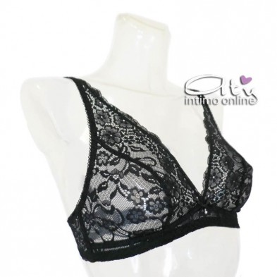 Reggiseno a triangolo in pizzo fiori SièLei Allure senza ferretto